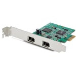 StarTech.com 2-Port PCI Express FireWire Card - PCIe FireWire 1394a Ad