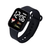 LED Elektronisk Klocka Digital Sportklocka WATCH black