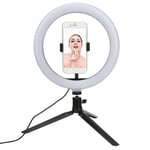 10"LED Ring Light Ring Light Kit, Professional USB Ring Fill Light Flashes for Cameras/Cell Phones, Filling Lamp 3 Color Modes and 10 Brightness