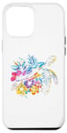 iPhone 14 Pro Max Pismo Beach California Sea Turtle Flowers Surfer Souvenir Case