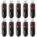 SanDisk Cruzer Glide 64 Go Clé USB 2.0 - Paquet de 10