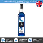 1883 Maison Routin Blue Curacao Syrup 1L/ 1000ml | Cocktail Syrup | Vegan | UK