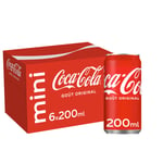 Soda Goût Original Coca-cola - Le Pack De 6 Canettes De 20cl