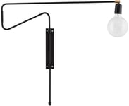 Swing, Væglampe by House Doctor (L: 70 cm., Sort)