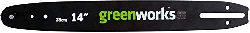 Greenworks Sabre de rechange pour tronçonneuse (guide de 35 cm adapté à la tronçonneuse G40CS15 de la série 40 Volt Greenworks)