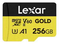 Lexar microSDXC Gold 256GB UHS-II U3 R280/W100 V60