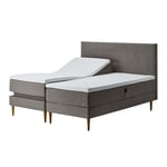 Tempur Relaxation Ställbar Säng Sängpaket 160x200 Grå