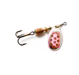 Spinner MEPPS AGLIA DECOREE-2 4,5g silver/röda prickar