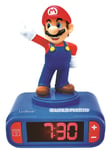 Super Mario vekkerklokke med Mario 3D-figur og lyder fra videospillet