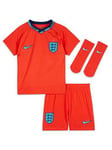 Nike England 2022/23 Away Infants/Toddler Football Kit - Red, Red, Size 9-12 Months