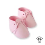 PME Handcrafted Sugar Toppers - Pink Baby Bootee Pk/2 (96 X 52mm / 3