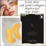 Eclat Skin Eye Pads 24K Gold Collagen Gel Pack of 5 x 2=10 Pads Reduces Fatigue