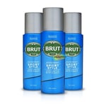 3x Brut Sport Style Long Lasting Deodorant Body Spray 200ml