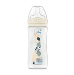 DODIE Biberon Tétine multi-perforée anti-coliques - 330ml - BLEU - 6+ mois - tétine biomimétisme débit 3