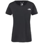 THE NORTH FACE W Reaxion Amp Crew - EU TNF Black Heather T-Shirt Femme TNF Black Heather FR : S (Taille Fabricant : S)