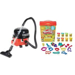 Casdon Henry & Hetty Toys - Henry Vacuum Cleaner - Red Vacuum Cleaning Toy with Real Function & Nozzle Accessories - Kids Cleaning Set & Play-Doh Large Tools and Storage Activity Set