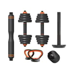 Smart kit hantel + bar + kettlebell + sensor Xiaomi Fed 30 kg - svart/orange - TU
