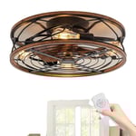 Modern takfläkt med fjärrkontroll, LED-lampor, energieffektiv DC-motor,En, 110V