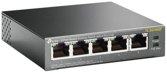 TP-LINK - 5 Port Gigabit Desktop Switch with 4 Port PoE