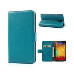 Samsung Lux-case (blå) Galaxy Note 3 Äkta Läderfodral