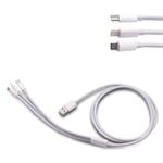 AJPARTS UK New USB-TO-MULTIPIN Cable Compatible with Samsung Galaxy S2 S3 S4, Galaxy S3 S4 S5 Mini, Galaxy S6 G9200 Quick Charging Cable with USB-C Type-C, Micro USB Port White 1 Meter Long