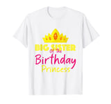Big Sister Of The Birthday Princess Cool and Funny Birthday T-Shirt