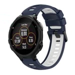 Garmin Forerunner 735 / 735XT Tvåfärgat klockarmband i silikon - Blå/Vit