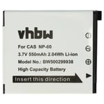 vhbw Batterie compatible avec Casio Exilim EX-Z90, EX-Z9 appareil photo (550mAh, 3,6V, Li-ion)