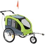 Dog Bike Trailer 3 Wheel Pet Bicycle Carrier Water Resistant with Handle