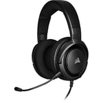 CORSAIR HS35 Stereo Lightweight Multiplatform Wired Gaming Headset – Detachable Uni-Directional Microphone – Neodymium Drivers – PC, PS5, PS4, Xbox, Nintendo Switch, Mobile – Carbon