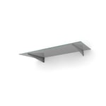 designtak entrétak easy collection flat console stainless - tinted glass