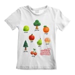 Nintendo Animal Cros - Fruits And Trees Unisex White T-Shirt 9-11 Ye - K777z