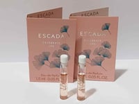 Escada Celebrate Life Eau de Parfum Vial/ Sample Perfume 1.5 ml x 2
