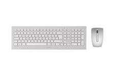 CHERRY DW 8000 - sats med tangentbord och mus - schweizisk - vit, silver Inmatningsenhet