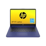 HP Laptop PC 14s-dq0033sa | Intel Celeron N4120 Processor | 4GB RAM | 128GB SSD | 14 inch HD 16:9 display | Windows 11 Home in S Mode | Indigo Blue | Microsoft 365 Personal 12 months included