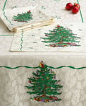 Spode Ivory Christmas Tree Tablecloth 60 x 84