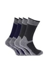 4 Pair Reinforced Industrial Wear Work Socks for Steel Toe Cap Boots