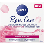 NIVEA Soft Rose 24h Day Cream (50 ml), Face Care with Rose Water and Hyaluron,