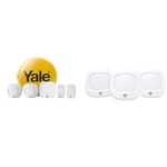 Yale IA-320 Sync Smart Home Alarm 6 piece kit. Includes Sync Alarm Hub, External Siren, 1x Door/Wind & AC-3PIR Sync Alarm Motion Detector 3 Pack- Sync Alarm Accessory - 200m range