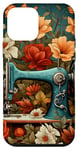 Coque pour iPhone 12 mini Machine à coudre Vintage Floral Couturière