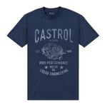 Castrol Unisex Adult Motor Oil T-Shirt - 4XL