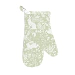 William Morris Inspired Forest Life Sage Green Single Oven Glove/Gauntlet