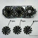 For Gigabyte GTX 970 Graphics Card Replacement 2 Pin/3 Pin Cooling Fan Cooler