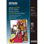 Epson Value Glossy Photo Paper - fotopapper, A4, 50 ark