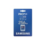 Pro Plus MB-SD256K/EU Carte mémoire sdxc uhs-i U3 160 Mo/s Full hd & 4K uhd 256 Go (MB-SD256K/EU) - Samsung