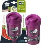 2x Tommee Tippee No Knocks Super Cup 300ml Purple child sippy cup No spill