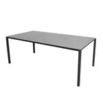Cane-Line - Pure matbordsunderrede 280X100 cm- Lava Grey/bordsskiva 280X100 cm - Pure - Concrete Grey - Matbord utomhus - Grå