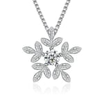 Halsband - Snöflinga med strass och kedja