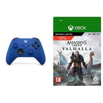 Manette Xbox Bleue Sans fil - Shock Blue + Assassin's Creed Valhalla Standard Edition - Code à télécharger
