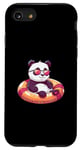 Coque pour iPhone SE (2020) / 7 / 8 Bande dessinée Panda mignon en vacances d'été